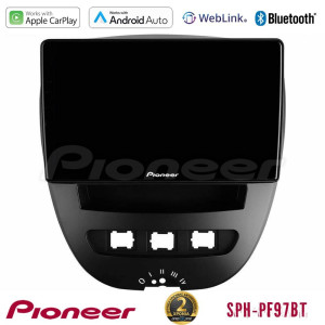PIONEER U-SPH-TY0866 SPH-PF97BT Series Toyota Aygo/Citroen C1/Peugeot 107 Multimedia Station 9" (Tablet Style) Με Carplay & Android Auto