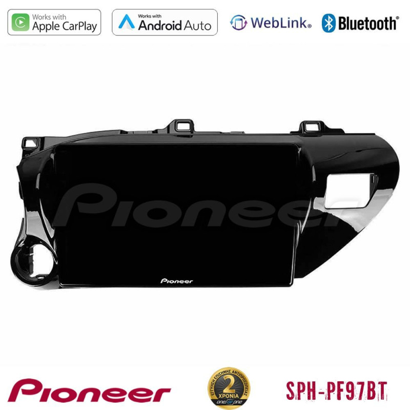 PIONEER U-SPH-TY600 SPH-PF97BT Series Toyota Hilux 2017-2021 Multimedia Station 9" (Tablet Style) Με Carplay & Android Auto