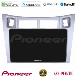 PIONEER U-SPH-TY626S SPH-PF97BT Series Toyota Yaris Multimedia Station 9" (Tablet Style) (Ασημί Χρώμα) Με Carplay & Android Auto