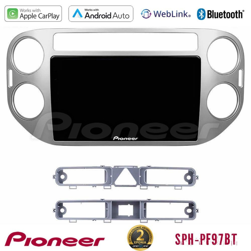 PIONEER U-SPH-VW0083 SPH-PF97BT Series VW Tiguan Multimedia Station 9" (Tablet Style) Με Carplay & Android Auto