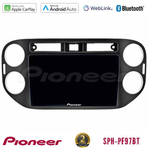 PIONEER U-SPH-VW0639 SPH-PF97BT Series VW Tiguan Multimedia Station 9" (Tablet Style) (23mm alarm button) Με Carplay & Android Auto