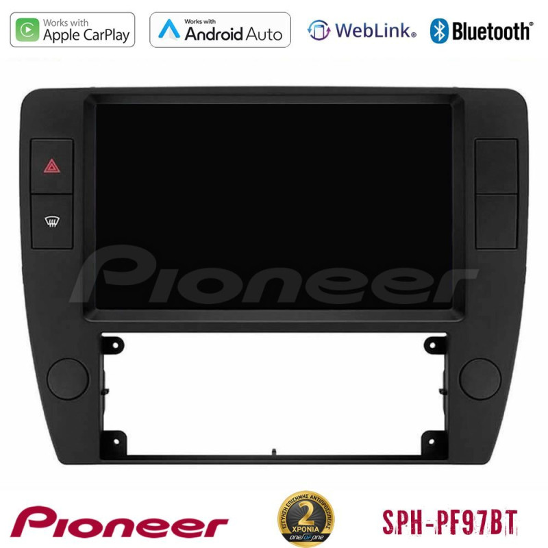 PIONEER U-SPH-VW1370 SPH-PF97BT Series VW Passat B5 2001-2005 Multimedia Station 9" (Tablet Style) Με Carplay & Android Auto