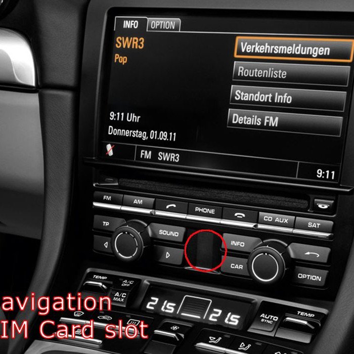 BIZZAR I-DC-CP2200 Porsche CDR31 Wireless CarPlay/Android Auto Interface & Camera In