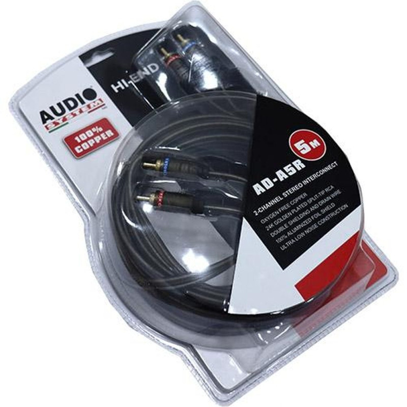 AUDIO SYSTEM ITALY D-AD-A5R Audio System Rca AD-A5R 5m 100% COPPER