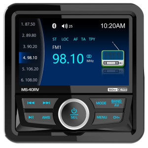 BIZZAR R-MS40RV Marine Multimedia Receiver Radio / TFT / Usb / Aux / BT Audio