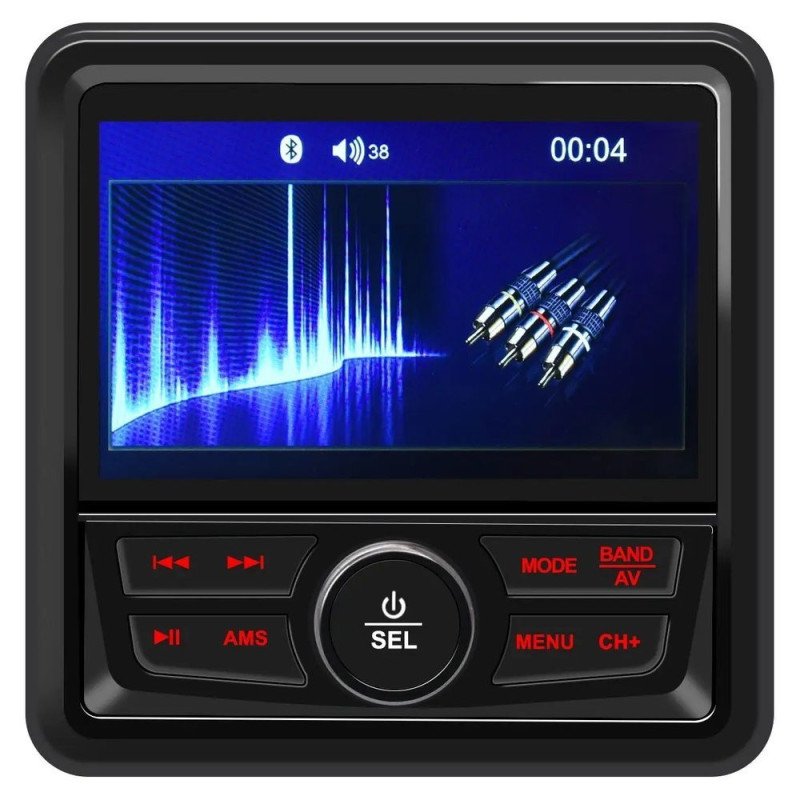BIZZAR R-MS40RV Marine Multimedia Receiver Radio / TFT / Usb / Aux / BT Audio