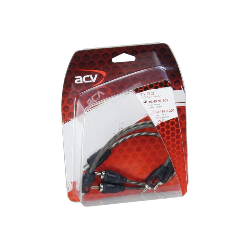 ACV D-30.4970-102 RCA TYRO Y-Cable 2male - 1female 30cm