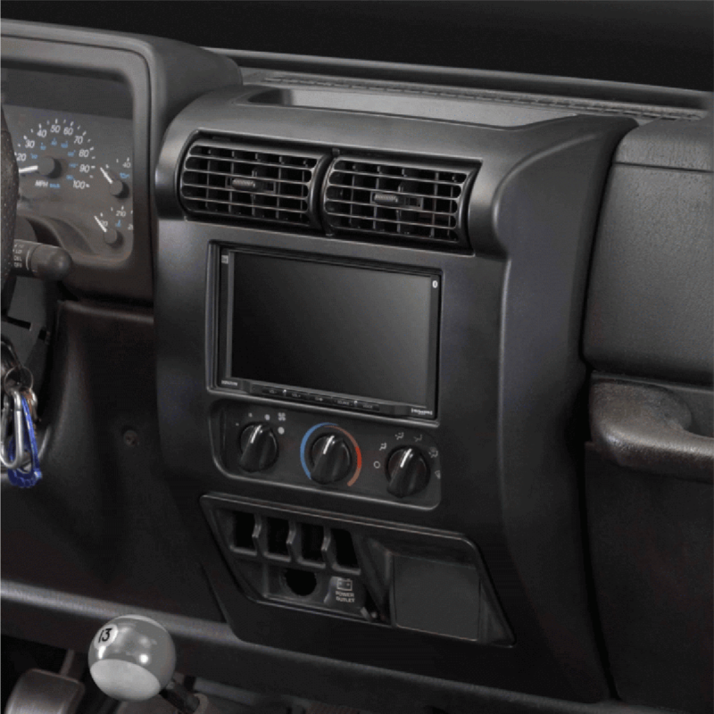 ACV D-381145-27-1 Πρόσοψη R/CD-Οθόνης 2DIN Jeep Wrangler(TJ) 01/2003-03/2007