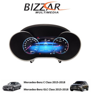 BIZZAR U-DIC-MB0118 Mercedes C/GLC Class W205/X253 2015-2019 Digital LCD Instrument Cluster 12.3" με HD οθόνη 1920*720