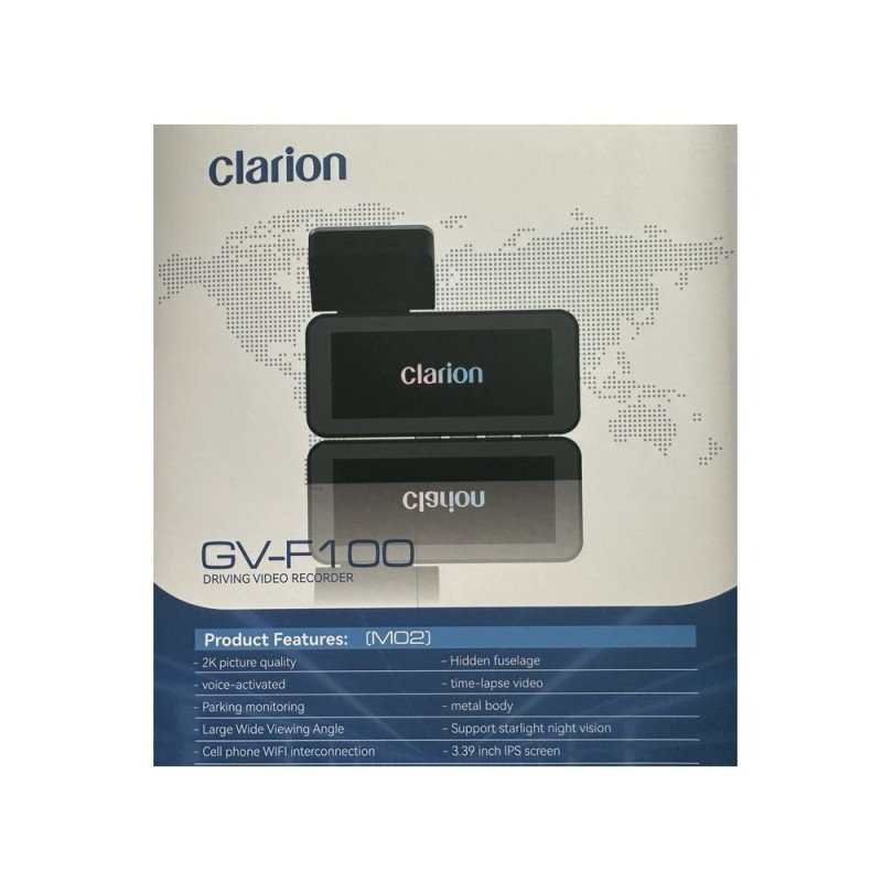 CLARION D-GV-F100M02 Καταγραφικό Υψηλής ανάλυσης Εμπρός-Πίσω GV-F100 M02