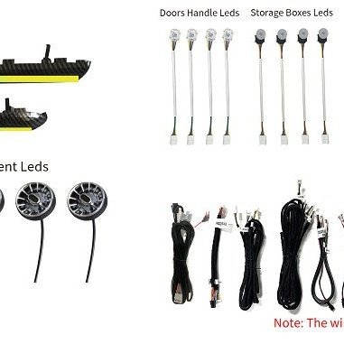 BIZZAR L-AL-CP0350 Ατμοσφαιρικός Φωτισμός Audi A3 (8V) 2013-2018 OEM Ambient Light Full Kit