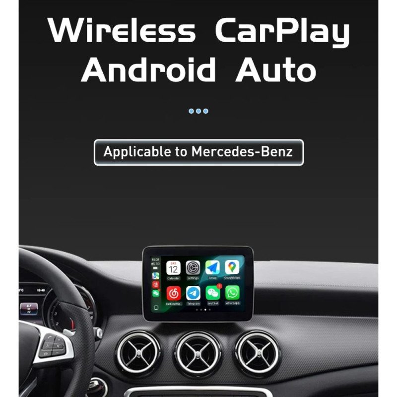 BIZZAR I-DC-B8002 VW/SKODA/SEAT/AUDI MQB (MIB/MIB2) Wireless CarPlay | Android Auto Interface | Camera In | HDMI in