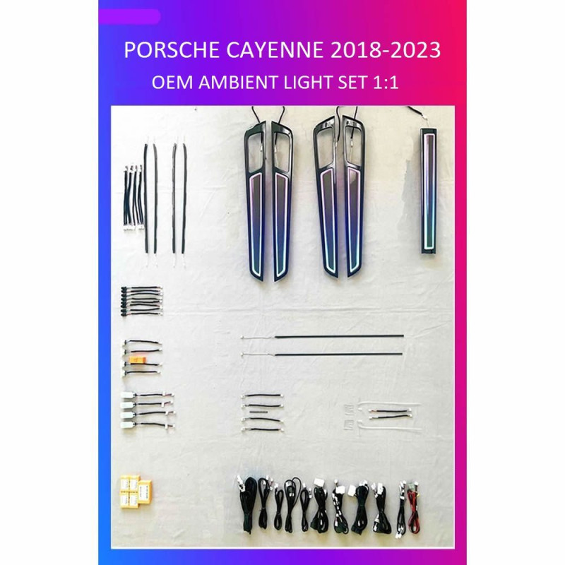 BIZZAR L-AL-BSJ062 Ατμοσφαιρικός Φωτισμός Porsche Cayenne 2018-2023 Ambient Light OEM Kit 1:1