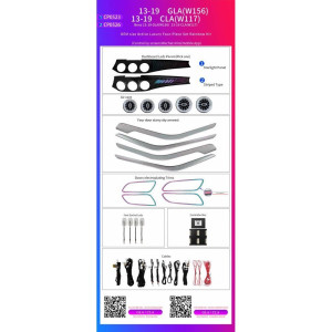 BIZZAR L-AL-CP0526 Ατμοσφαιρικός Φωτισμός Mercedes CLA (W117) | GLA (W156) Ambient Light Kit OEM 1:1