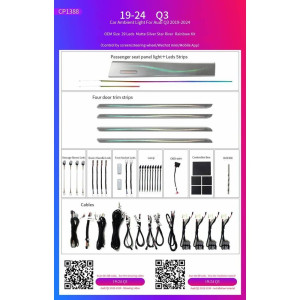 BIZZAR L-AL-CP1388 Ατμοσφαιρικός Φωτισμός Audi Q3 2019-2024 OEM Ambient Light Full Kit OEM 1:1