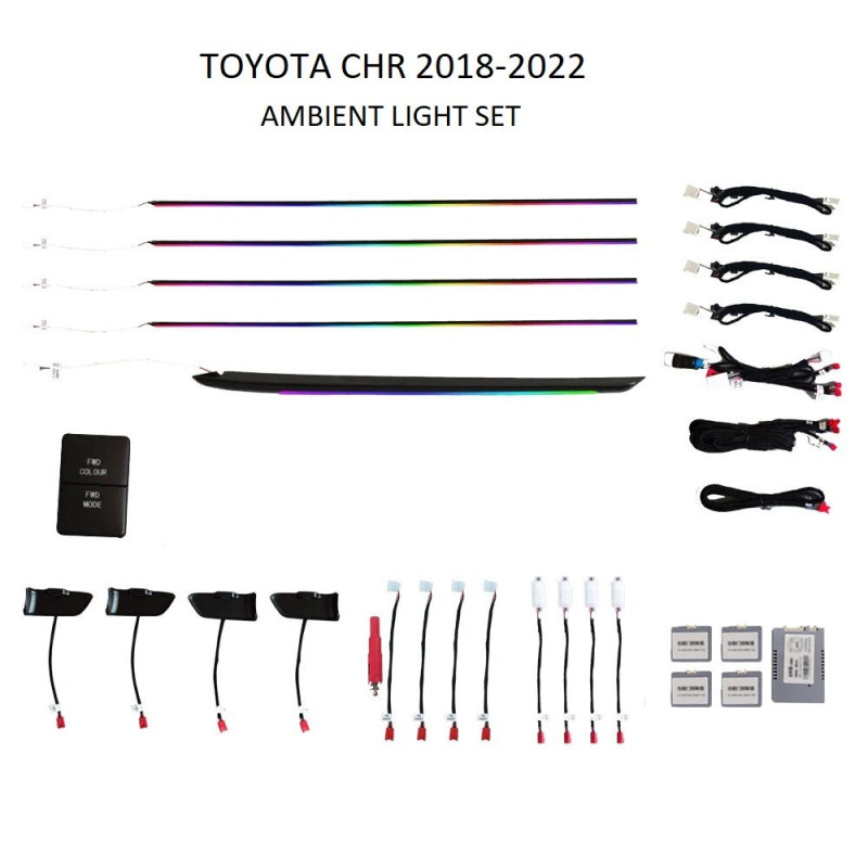 BIZZAR L-AL-FT06WX Ατμοσφαιρικός Φωτισμός Toyota C-HR 2018-2022 Ambient Light Kit