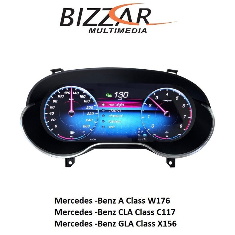 BIZZAR U-DIC-MB0117 Mercedes A/GLA/CLA W176/X156/C117 2013~2019 Digital HD LCD Instrument Cluster 12.3" με Carplay | HDMI in BIZZAR U-DIC-MB0117 Mercedes A/GLA/CLA W176/X156/C117 2013~2019 Digital HD LCD Instrument Cluster 12.3" με Carplay | HDMI in