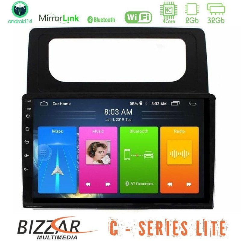 PIONEER U-SPH-VW1708 SPH-PF97BT Series VW Caddy 2004-2014 Multimedia Station 9" (Tablet Style) Με Carplay & Android Auto