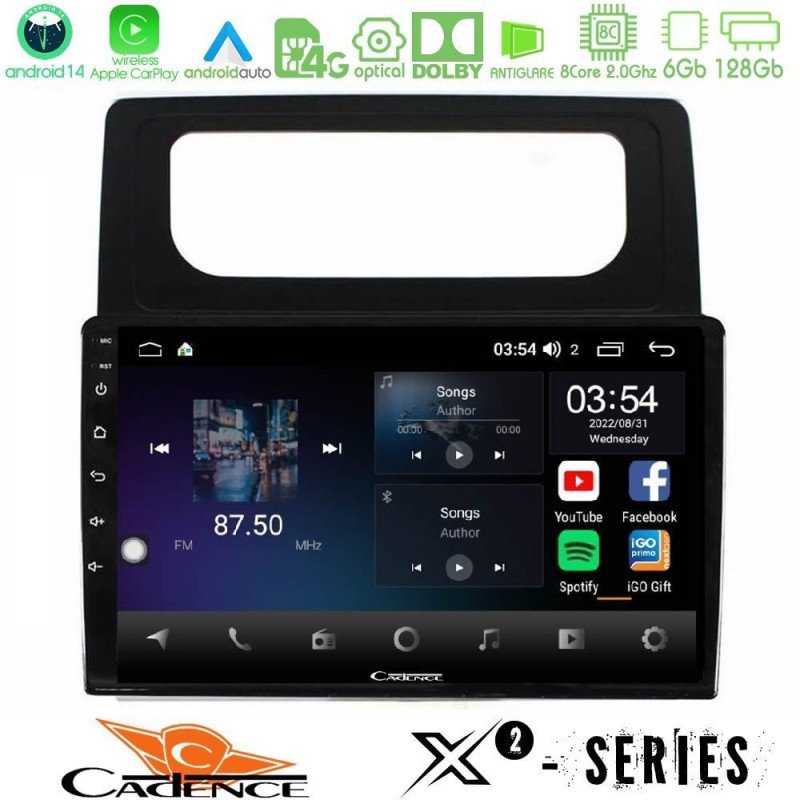 PIONEER U-SPH-VW1708 SPH-PF97BT Series VW Caddy 2004-2014 Multimedia Station 9" (Tablet Style) Με Carplay & Android Auto