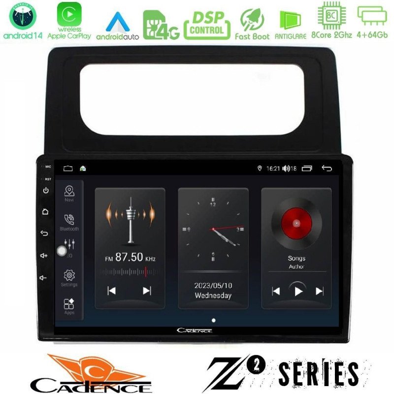 PIONEER U-SPH-VW1708 SPH-PF97BT Series VW Caddy 2004-2014 Multimedia Station 9" (Tablet Style) Με Carplay & Android Auto