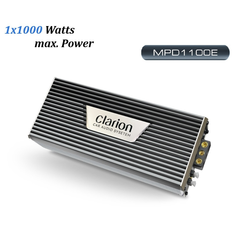 CLARION E-MPD1100E Μonoblock Amplifier MPD1100E 1000Watt RMS @ 1Ohm