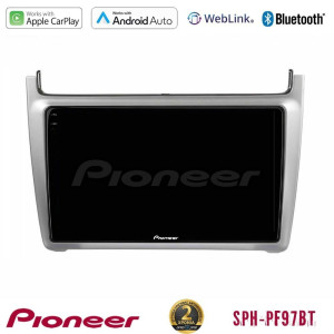 PIONEER U-SPH-VW0069HS SPH-PF97BT Series Vw Polo 2014-2017 Multimedia Station 9" (Tablet Style) Με Carplay & Android Auto (Silver)