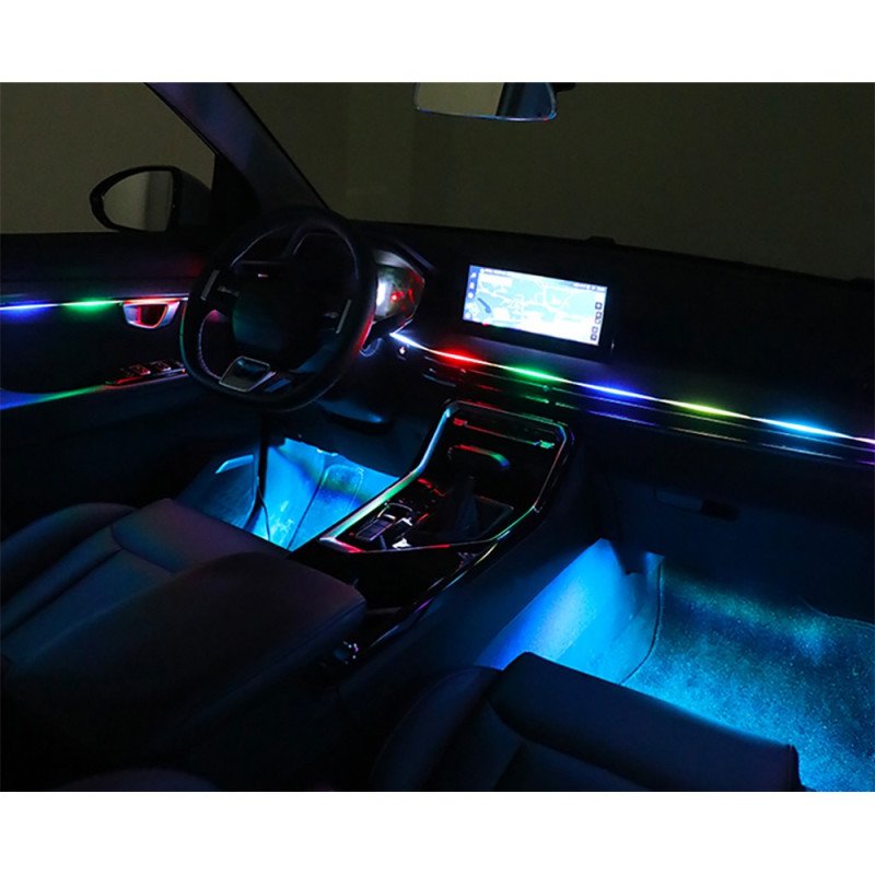 DIGITAL IQ DIQ AMBIENT DREAM 256 (BLACK) (Universal Thin Light Black Strip Ambient Light, 18 Lights with 256 colours)