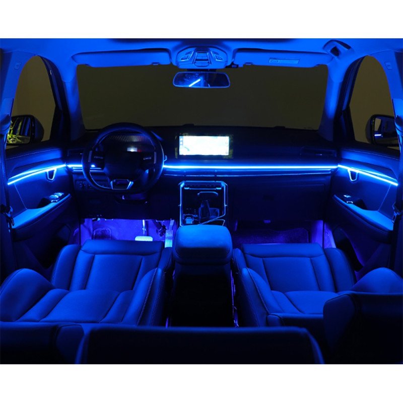 DIGITAL IQ DIQ AMBIENT DREAM 256 (BLACK) (Universal Thin Light Black Strip Ambient Light, 18 Lights with 256 colours)