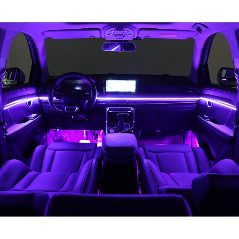 DIGITAL IQ DIQ AMBIENT DREAM 256 (BLACK) (Universal Thin Light Black Strip Ambient Light, 18 Lights with 256 colours)