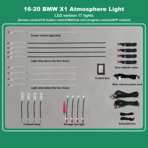 DIGITAL IQ DIQ AMBIENT BMW X1 (F48) (Digital iQ Ambient Light for BMW X1 F48 mod. 2016-2022 with 17 Lights) (Αντιγραφή)