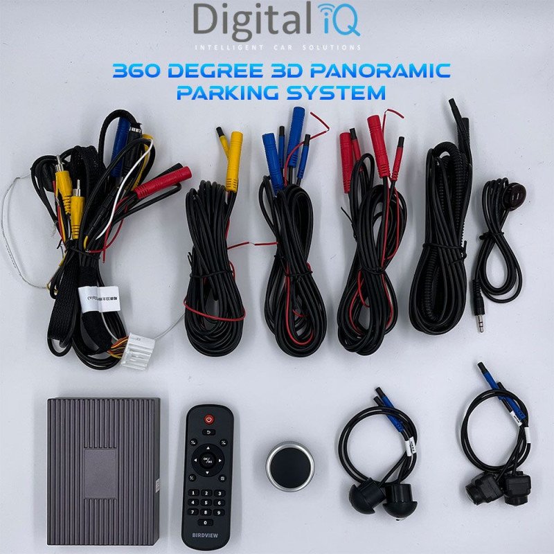 DIGITAL IQ CAM 360° 3D - SET 4 CAMERAS ΠΑΝΟΡΑΜΙΚΗΣ ΘΕΑΣΗΣ (360ο BIRDVIEW) για οθόνες ANDROID