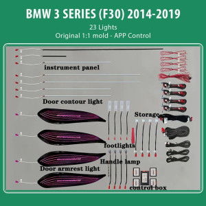 DIGITAL IQ DIQ AMBIENT BMW S.3 FULL (F30) (Digital iQ Ambient Light for BMW Series 3 (F30) mod. 2011-2018 with 23 Lights) DIGITAL IQ DIQ AMBIENT BMW S.3 FULL (F30) (Digital iQ Ambient Light for BMW Series 3 (F30) mod. 2011-2018 with 23 Lights)