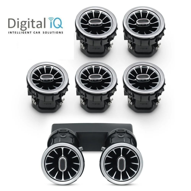 DIGITAL IQ DIQ AMBIENT 8176 CD - AIR VENTS BENZ C-GLC (Digital iQ Turbine Air Vent Ambient Light Kit MERCEDES C - GLC mod. 2015-2021) DIGITAL IQ DIQ AMBIENT 8176 CD - AIR VENTS BENZ C-GLC (Digital iQ Turbine Air Vent Ambient Light Kit MERCEDES C - GLC mod. 2015-2021)