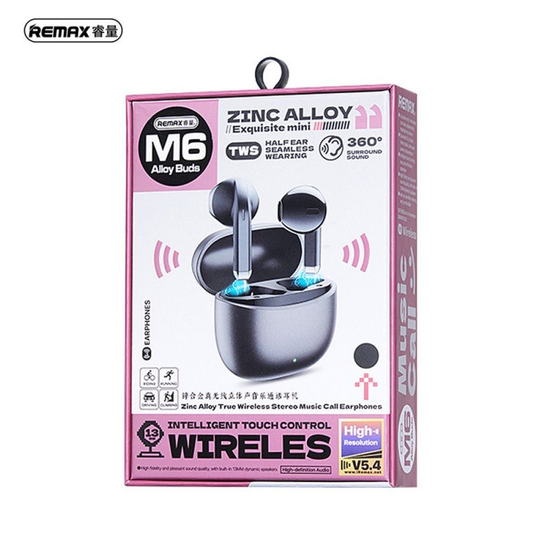 REMAX ALLOYBUDS M6 (WHITE) ZINC ALLOY TRUE WIRELESS EARBUDS