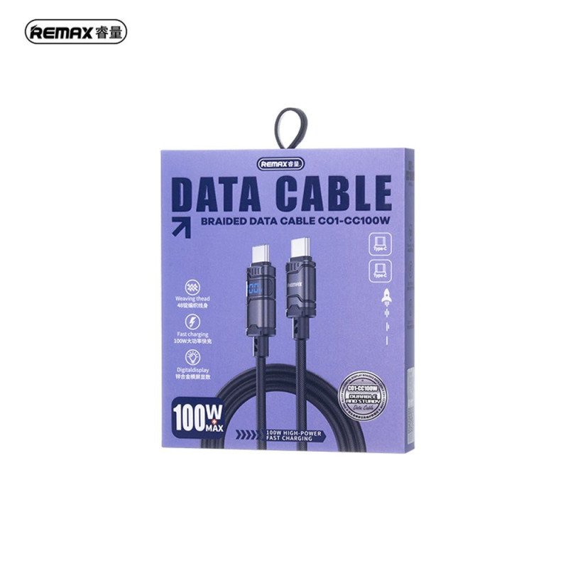 REMAX C01-CC 100W FAST CHARGING CABLE (USB-C to USB-C)
