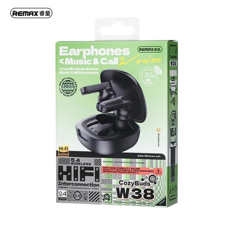 REMAX COZYBUDS W38 TRUE WIRELESS STEREO EARBUDS