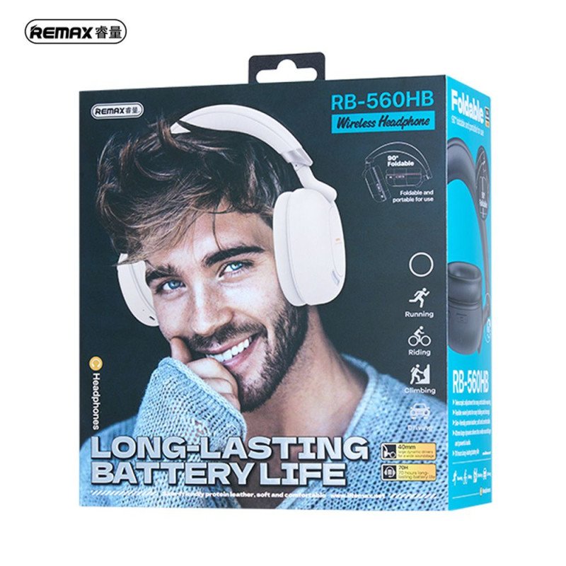 REMAX RB-560 HB (BLUE) WIRELESS HEADPHONES
