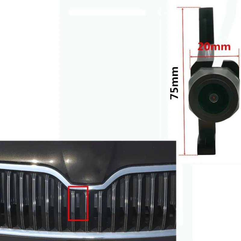 DIGITAL IQ CAMERA QS8079 (AHD-NTSC) FRONT CAMERA for SKODA OCTAVIA mod. 2013-2021