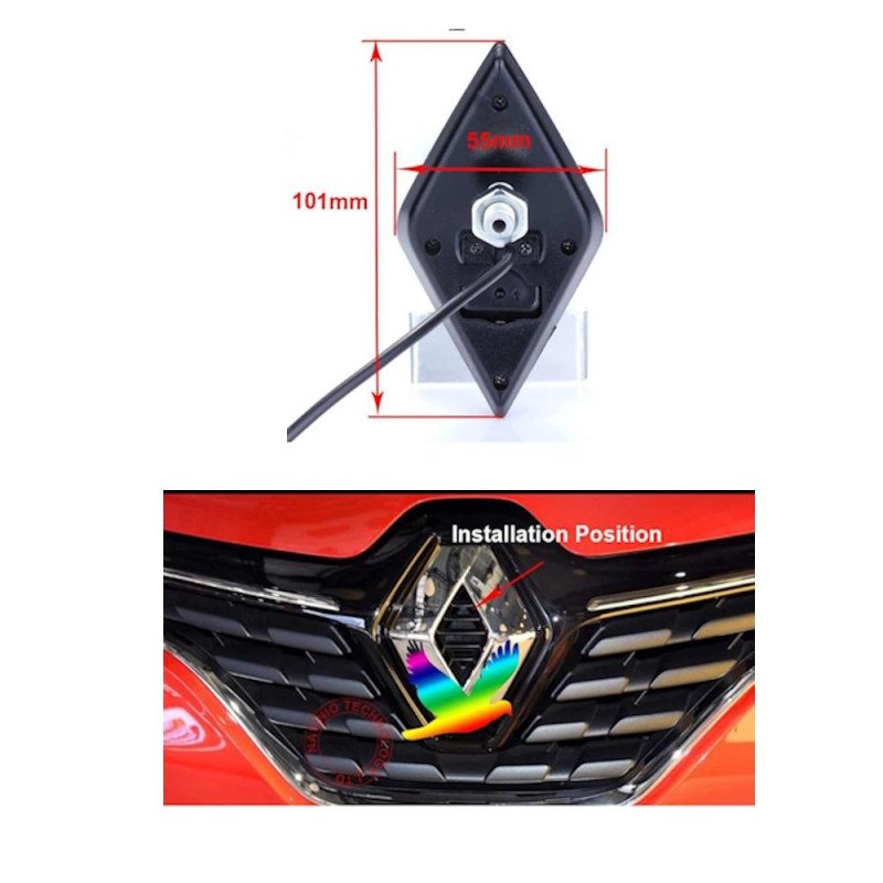DIGITAL IQ CAMERA QS8156 (AHD-NTSC) FRONT CAMERA for RENAULT KADJAR-KOLEOS mod. 2015-2024