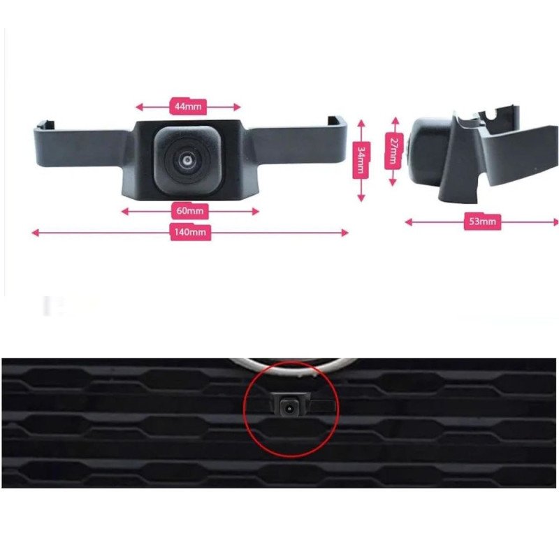 DIGITAL IQ CAMERA QS8267 (AHD-NTSC) FRONT CAMERA for TOYOTA RAV4 mod. 2019-2026