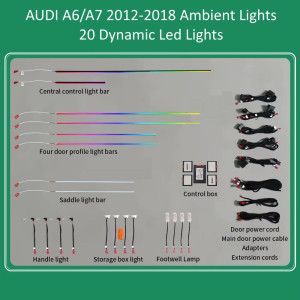 DIGITAL IQ DIQ AMBIENT AUDI A6/A7 DYN (Digital iQ Ambient Light for Audi A6 mod. 2012-2018 with 20 Lights) DIGITAL IQ DIQ AMBIENT AUDI A6/A7 DYN (Digital iQ Ambient Light for Audi A6 mod. 2012-2018 with 20 Lights)