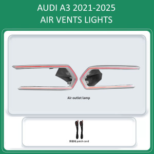 DIGITAL IQ DIQ AIRVENT AUDI A3 (8Y-2) mod. 2021-2025 (Digital iQ Turbine Air Vent Ambient Light Kit for AUDI A3 8Y mod. 2021-2025)