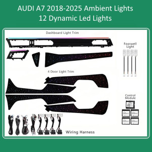 DIGITAL IQ DIQ AMBIENT AUDI A7 (4K7) DYN (Digital iQ Ambient Light for Audi A7 mod. 2018-2025 with 12 Dynamic Lights) DIGITAL IQ DIQ AMBIENT AUDI A7 (4K7) DYN (Digital iQ Ambient Light for Audi A7 mod. 2018-2025 with 12 Dynamic Lights)