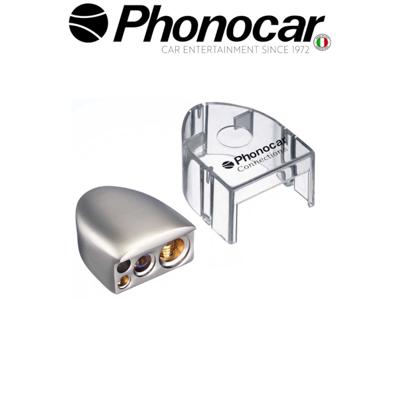 PHONOCAR 04.481 Ακροδεκτης Μπαταριας Με 4 Εξοδους (Με Προστατευτικο)