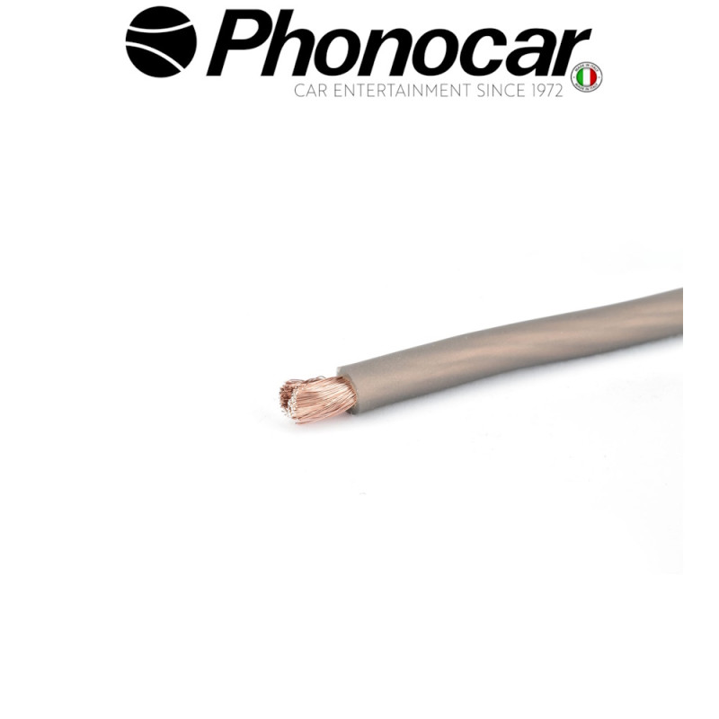 PHONOCAR 06.107.1 Καλωδιο Ρευματος 8,5 mm² 25Mt Χρωμα Γκρι
