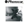 PHONOCAR 06.233 Πρακτική Θήκη Tablet Για Προσκέφαλο. Ρυθμιζόμενο Με Μέγιστο Άνοιγμα 19,5 Εκ Universal,