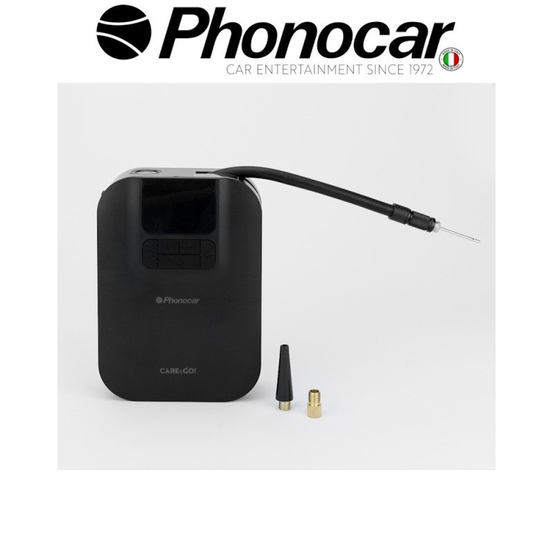 PHONOCAR 04.993 Μετρητης Πιεσης Και Γεμισμα Αερα Ελαστικων Αυτοκινητου, Μοτοσικλετας, Ποδηλατων Κ.Α.