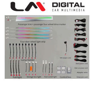 LM DIGITAL LM AMBIENT AUDI 7 Ατμοσφαιρικός, Εσωτερικός Φωτισμός Για Audi Q3 (F3) 2018