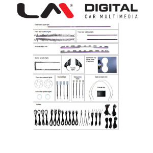 LM DIGITAL LM TESLA3-V1 Ατμοσφαιρικός, Εσωτερικός Φωτισμός Για Tesla Model 3 2021