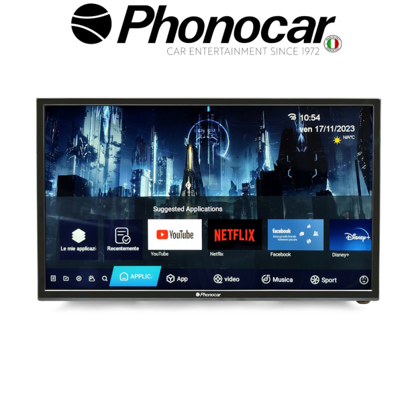 PHONOCAR VM200 Smart Tv Led 23.6 Ifull-Hd Μεγαλ Οχηματα PHONOCAR VM200 Smart Tv Led 23.6 Ifull-Hd Μεγαλ Οχηματα